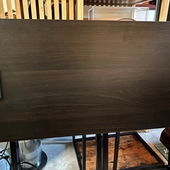 折りたたみテーブル 2口コンセント付き 幅80 奥行40 高さ70の画像