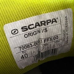 スカルパ　オリジンVS　40（25.0cm）の画像