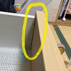 【現金受け渡し】【完成品】マミハピ キッズ用チェスト ナチュラルブラウン 引出収納の画像