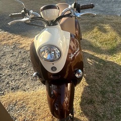 かわいいブラウン♡ヤマハ2023年式ビーノ 実働原付　値下げ交渉可能の画像