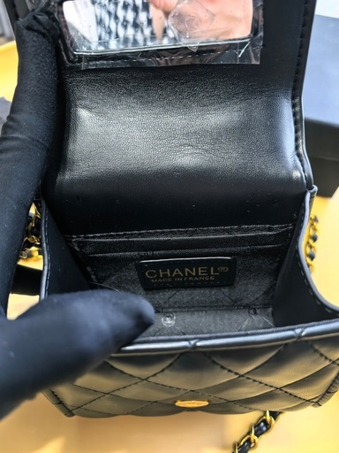 シャネル ノベルティ ショルダーバッグ ゴールドチェーン ミニバッグ