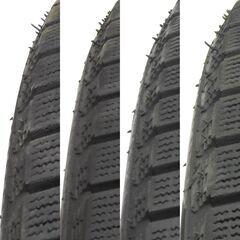 スタッドレスタイヤ 24年製バリ山 NANKANG ICE ACTIVA AW-1 215/60R16 95Q アルミホイール付の画像