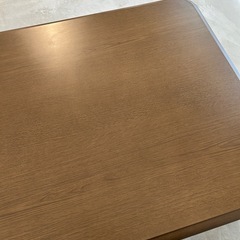 こたつテーブル（長方形／木目調・ブラウン）の画像