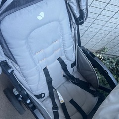 Joie(ジョイー) 2人乗りベビーカー エヴァライトデュオ グレー　レインカバー付きの画像