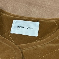 ブラウンキルティングジャケット Mサイズの画像