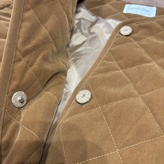 ブラウンキルティングジャケット Mサイズの画像
