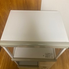 エムケー精工 米びつ付きレンジ台　美品の画像