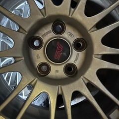 タイヤアルミホイール　鍛造18インチSTIの画像