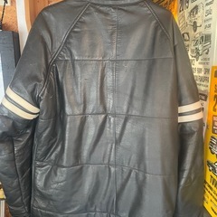 バイクに！あげます！レザージャケットLサイズの画像