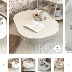 ラウンド折りたたみローテーブル
の画像