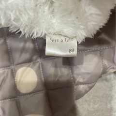 tete a tete スノーウェア　フード付サイズ80の画像