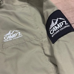 CAMP7 フード付き マウンテンパーカー M オリーブの画像