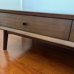 【ニトリ】引き出し付きローテーブルの画像