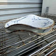 波の形　お皿の画像