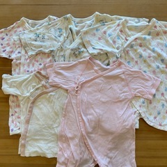 60〜80ベビー肌着カバーオール14点まとめ売りの画像