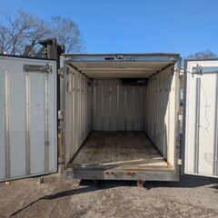 ♪八街A区SP89♪物置♪コンテナ♪訳有♪サイドドア付♪アルミ箱♪の画像