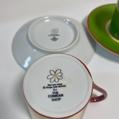 nelly reynal デザインTHE CONRAN SHOP エスプレッソ用カップ＆ソーサー 2セットの画像