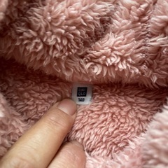 UNIQLO ボアフリースジャケット　140cmの画像