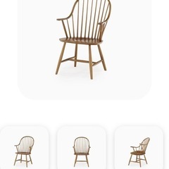 秋田木工ダイニングチェア2脚の画像