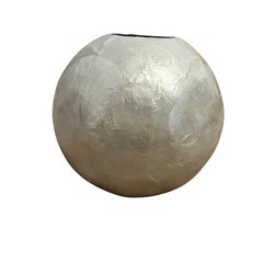 Francfranc フラワーベース  シェル ホワイトの画像