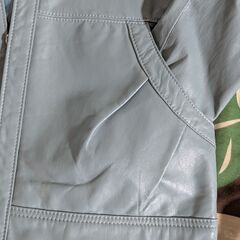 MURIEL&MERCURIA 本革【やぎ皮】オシャレジャケット・水色の画像