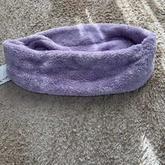 ラベンダー色のスヌード　新品タグ付きの画像