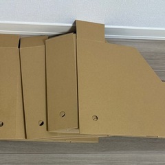 無印 ダンボールスタンドファイルボックス 4枚の画像