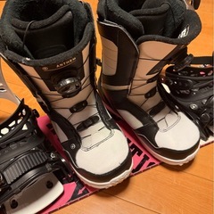 【スノボ引退価格/多少のお値引き考えます(^^)
】スノーボード３点セット　レディース　ジュニアの画像