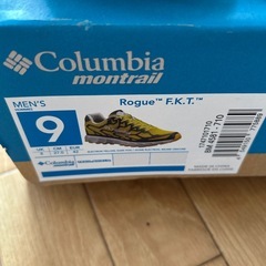 新品未使用。Columbiaのランニングシューズの画像