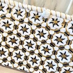 【編み込みカゴバッグ】軽井沢購入／きれいな状態の画像