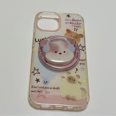 クマさんデザインのiPhoneケースの画像