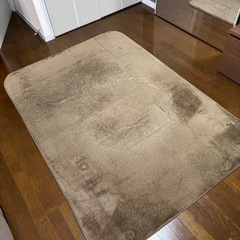 ニトリ　Nウォーム　ラグ　ブラウンの画像