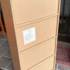 ナチュラル4段本棚の画像