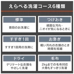IRIS 全自動洗濯機 6.0kg ブラック IAW-T605BL-Bの画像