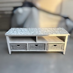 テレビ台 大理石風 木製の画像