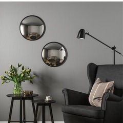IKEA 凹凸ラウンドミラーの画像