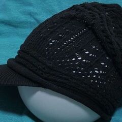 クイーンヘッド■ニットキャスケット　ブラックの画像