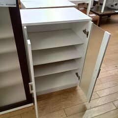 ★リユースのサカイつくば店★TK7881  食器棚 ホワイト H89×D40×W60 クリーニング済みの画像