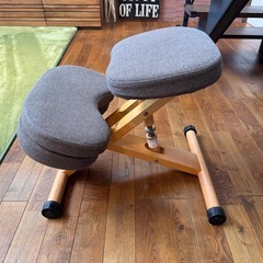 宮武製作所 バランスチェア　ブラウン　補助クッション付
の画像