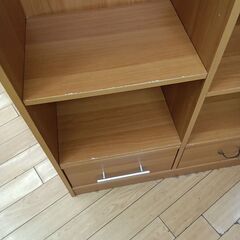 ★リユースのサカイつくば店★TK7888  本棚 ナチュラル H180×D30×W79 クリーニング済みの画像