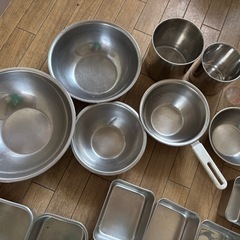 調理器具　中古まとめて　ステンレスアルミパッドボールの画像