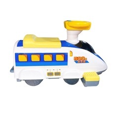 スーパー乗用RC 新幹線500系 のぞみ　電動乗用玩具　アダプター欠品ですの画像