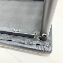 ダイニングセット（テーブル＆ベンチ）棚付き・黒ペイント済みの画像