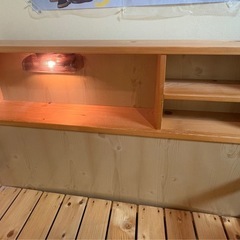 【お譲り先決定済み！！】2段ベット(棚＆照明付き)★2025/12/31まで！！の画像