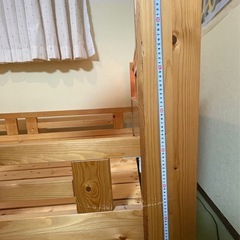 【お譲り先決定済み！！】2段ベット(棚＆照明付き)★2025/12/31まで！！の画像