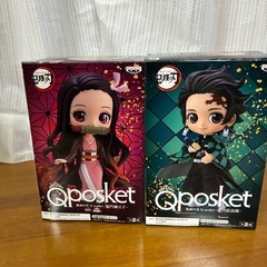【未開封】竈門炭治郎&竈門禰豆子2体セット Qposket フィギュア の画像