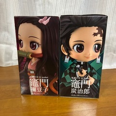 【未開封】竈門炭治郎&竈門禰豆子2体セット Qposket フィギュア の画像