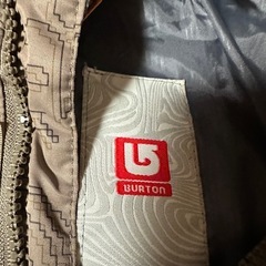 BURTON スノーボード／スキーウェア ブラウン フード付き ファスナー持ち手難ありの画像