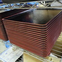 定食屋のお盆40枚セット 中古品です。引取り専用の画像