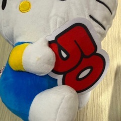 ☆格安☆ ハローキティ LLぬいぐるみ 50周年記念バージョン サンリオの画像